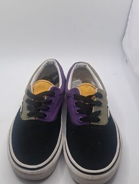Vans Kids Colorblock Sneakers - Black, Purple & Yellow